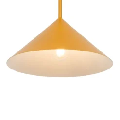 QAZQA Design-Hängeleuchte Gelb Dreieck - Triangolo