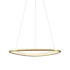 QAZQA Design-Hängeleuchte Gold 3-Stufen-Dimmbar - Organico