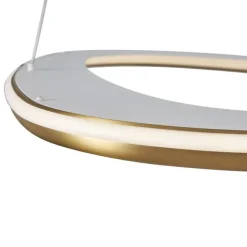 QAZQA Design-Hängeleuchte Gold 3-Stufen-Dimmbar - Organico