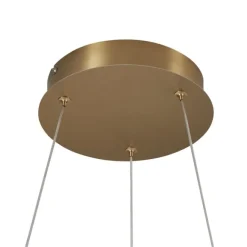 QAZQA Design-Hängeleuchte Gold 3-Stufen-Dimmbar - Organico