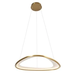 QAZQA Design-Hängeleuchte Gold 3-Stufen-Dimmbar - Organico