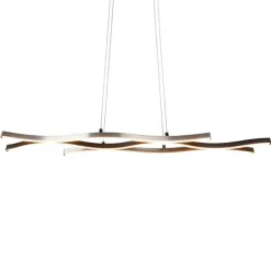 Trio Leuchten Design-Hängeleuchte schwarz mit Silber inkl. LED Dimmbar - Blaze