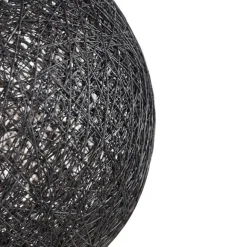 QAZQA Design-Hängeleuchte schwarz Kugel 45cm - Corda