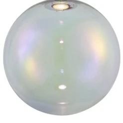 QAZQA Design-Hängeleuchte schwarz mit Regenbogen-Glas 35cm - Mallon