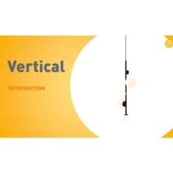 QAZQA Design-Hängeleuchte schwarz mit Milchglas 5-flammig - Vertical