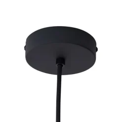 QAZQA Design-Hängeleuchte schwarz mit Milchglas 5-flammig - Vertical