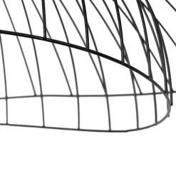 QAZQA Design-Hängeleuchte schwarz mit doppeltem Schirm 66 cm - Pua