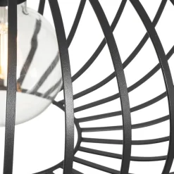 QAZQA Design-Hängeleuchte Schwarz Draht 39cm - Johanna