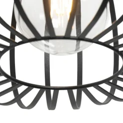 QAZQA Design-Hängeleuchte Schwarz Draht 39cm - Johanna