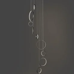 QAZQA Design-Hängeleuchte schwarz 9-flammig inkl. LED 3-Stufen-Dimmbar - Vide Anella