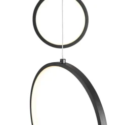 QAZQA Design-Hängeleuchte schwarz 9-flammig inkl. LED 3-Stufen-Dimmbar - Vide Anella