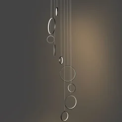 QAZQA Design-Hängeleuchte schwarz 9-flammig inkl. LED 3-Stufen-Dimmbar - Vide Anella