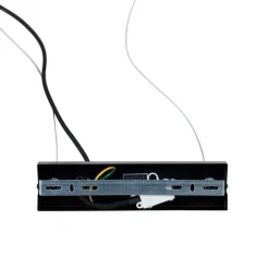QAZQA Design-Hängeleuchte schwarz mit Bernsteinglas 8-flammig - Uvas