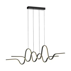 Paul Neuhaus Design-Hängeleuchte schwarz inkl. dimmbarer LED Easylift - Altitude