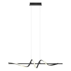 QAZQA Design-Hängeleuchte schwarz 110 cm inkl. LED 3-Stufen-Dimmbar - Wokkel