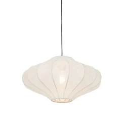 Kinder QAZQA Design-Hängeleuchte Weiße Seide 50 cm - Plu