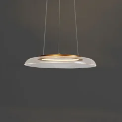 QAZQA Design-Pendelleuchte Gold und Transparent 3-Stufen-Dimmbar - Scacrylic