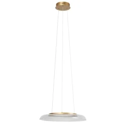 QAZQA Design-Pendelleuchte Gold und Transparent 3-Stufen-Dimmbar - Scacrylic