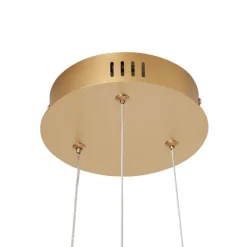 QAZQA Design-Pendelleuchte Gold und Transparent 3-Stufen-Dimmbar - Scacrylic