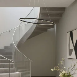 QAZQA Design-Pendelleuchte Schwarz Oval 120cm inkl. LED 3-Stufen-Dimmbar - Ovallo