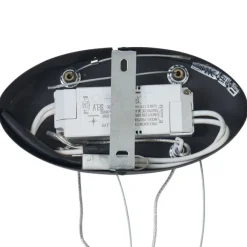 QAZQA Design-Pendelleuchte Schwarz Oval 120cm inkl. LED 3-Stufen-Dimmbar - Ovallo