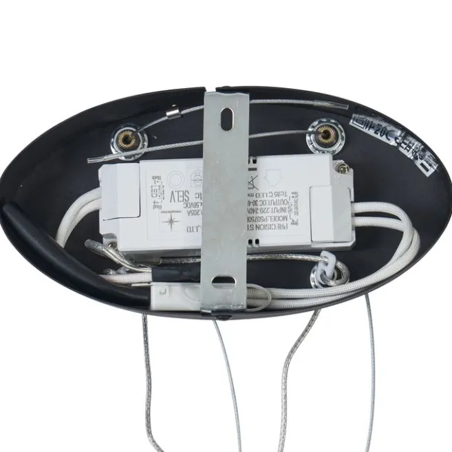 QAZQA Design-Pendelleuchte Schwarz Oval 120cm inkl. LED 3-Stufen-Dimmbar - Ovallo