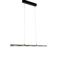 Paul Neuhaus Design-Pendelleuchte Schwarz inkl. dimmbarer LED 3-Stufen Easylift - Nele