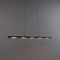 Paul Neuhaus Design-Pendelleuchte Schwarz inkl. dimmbarer LED 3-Stufen Easylift - Nele