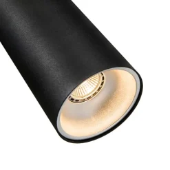 QAZQA Design-Pendelleuchte schwarz GU10 50mm - Tubo