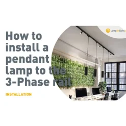 QAZQA Professional Design-Pendelleuchte Schwarz inkl. Schienenadapter 3-Phasen - 3-Phasen Tubo