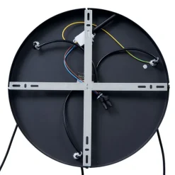 QAZQA Design-Pendelleuchte schwarz rund 3-flammig - Indu