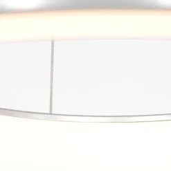 Steinhauer Design-Pendelleuchte Silber inkl. dimmbarer LED - Ringlede