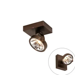 QAZQA Design-Spot dunkelbronze dreh- und schwenkbar - Go