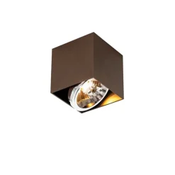 QAZQA Design-Spot dunkelbronze quadratisch – Box
