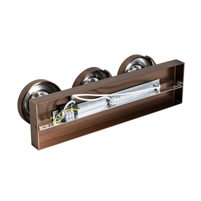 QAZQA Design-Spot dunkelbronze verstellbar 3-flammig - Go