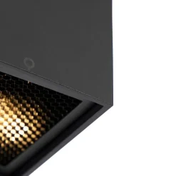 QAZQA Designspot schwarz 2-flammig - Qubo Honey