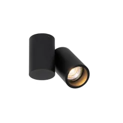 QAZQA Designspot schwarz verstellbar - Michael