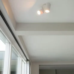 QAZQA Designspot weiß 2-flammig verstellbar - Michael