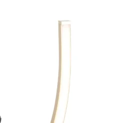 Trio Leuchten Design-Stehleuchte Schwarz mit Gold inkl. Dimmbarer LED - Blaze