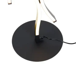 Trio Leuchten Design-Stehleuchte Schwarz mit Gold inkl. Dimmbarer LED - Blaze