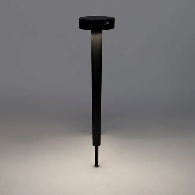 QAZQA Design-Stiftspot schwarz inkl. LED und Dimmer IP55 Solar - Fiorina