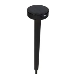 QAZQA Design-Stiftspot schwarz inkl. LED und Dimmer IP55 Solar - Fiorina