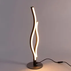 Trio Leuchten Design-Tischleuchte schwarz mit Silber inkl. LED 3-Stufen-Dimmbar in Kelvin - Blaze