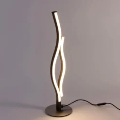 Trio Leuchten Design-Tischleuchte schwarz mit Silber inkl. LED 3-Stufen-Dimmbar in Kelvin - Blaze