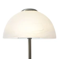 QAZQA Design-Tischleuchte Stahl mit Opalglas inkl. LED Dimmbar - Joya