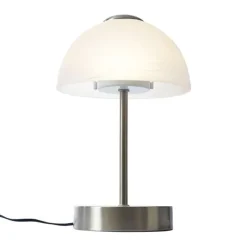 QAZQA Design-Tischleuchte Stahl mit Opalglas inkl. LED Dimmbar - Joya