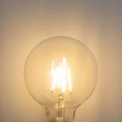 LUEDD Dimmbare E27 LED-Glühbirne G95 5W 450lm 2700K