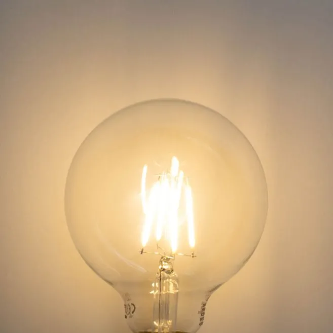 LUEDD Dimmbare E27 LED-Glühbirne G95 5W 450lm 2700K