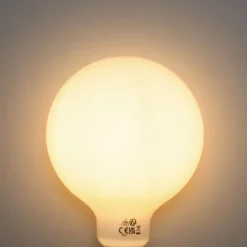 LUEDD Dimmbare E27 LED-Glühbirne Opal G125 5W 450lm 2200K