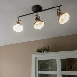 QAZQA Drehbarer und neigbarer Industriestrahler in Anthrazit - Tommy 3